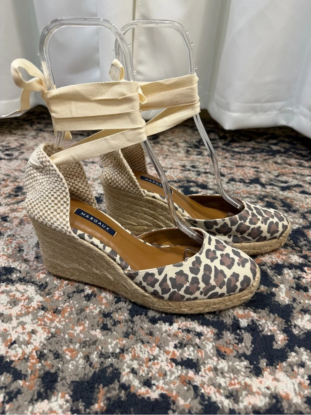 NWOT Margaux ‘Ankle Wrap Espadrille Wedges' in 